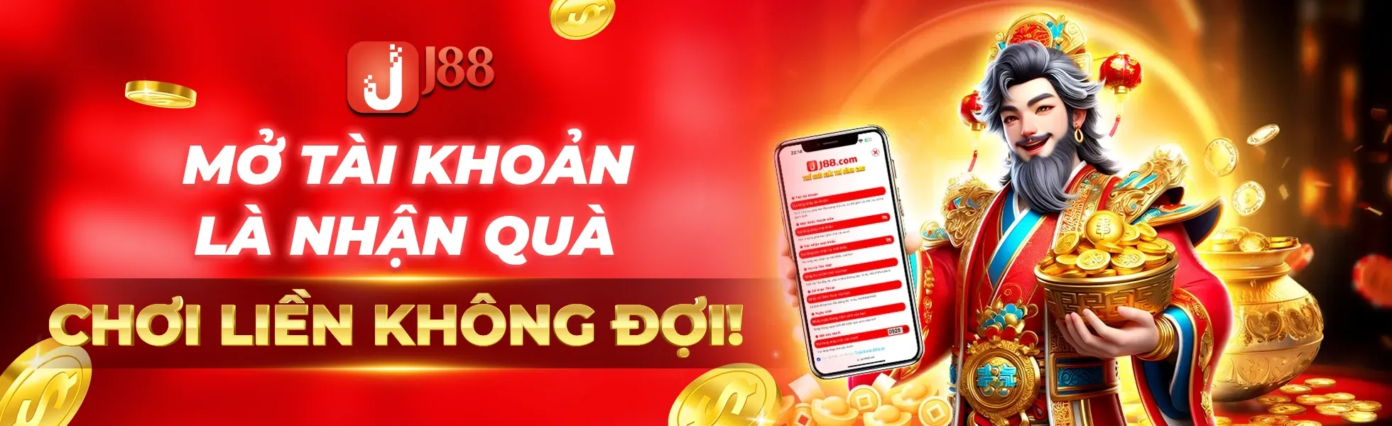 j88 mở tài khoản là nhận quà